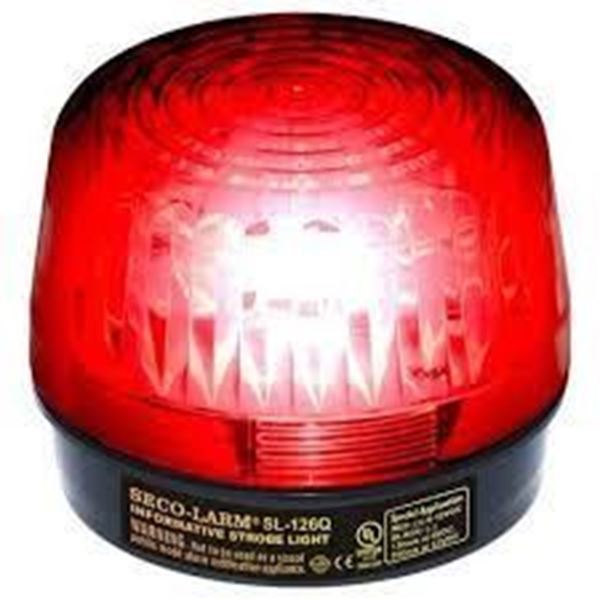 Imagen de SECO-LARM LUZ CON ESTROBO ROJA SL126QR