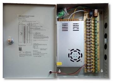 Imagen de FUENTE MULTICANAL 12V 30A 18CH C/GABINETE