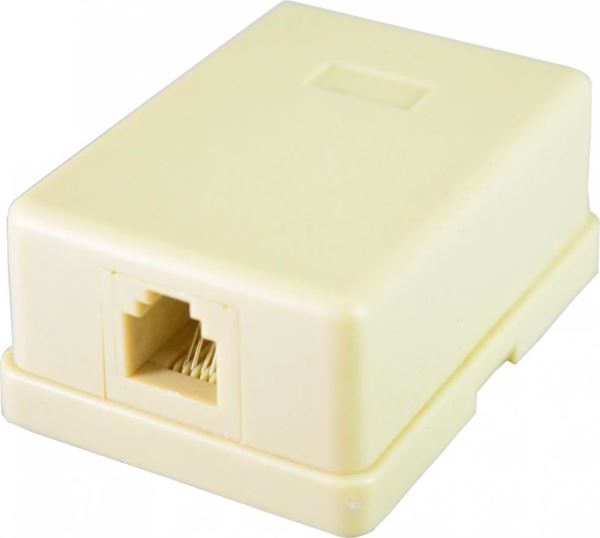 Imagen de BASE TELEFONICA RJ11 EXTERIOR C/AUTOADHESIVO