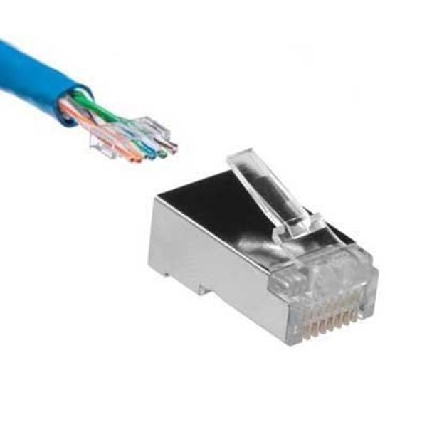 Imagen de CONECTOR JACK RJ45 CAT 6 POR UNIDAD