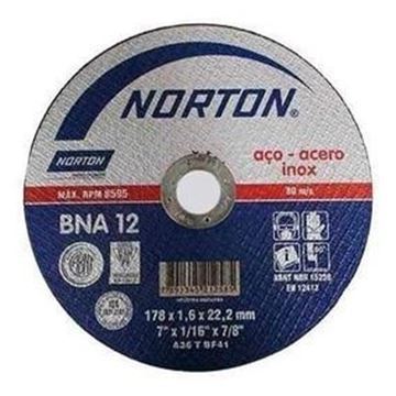 Imagen de DISCO METAL AMOLADORA 4-1/2"X1-1/8"X7/8" NORTON AR302