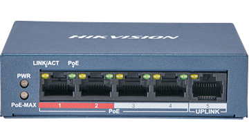 Imagen de HIKVISION DS-3E0105P-E/M SWITCH POE 4P