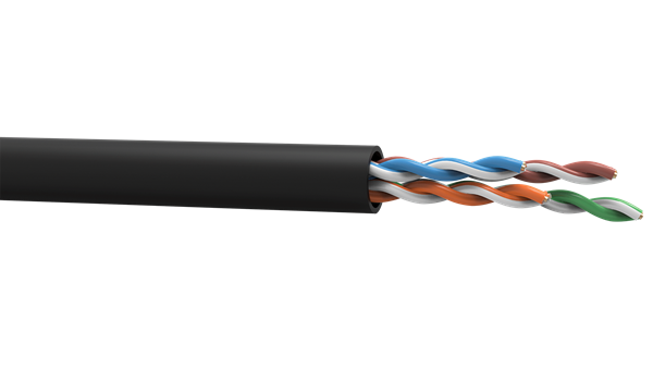 Imagen de FURUKAWA CABLE EXT U/UTP 24AWG X 4P CAT.5E CMX 305MTS NEGRO