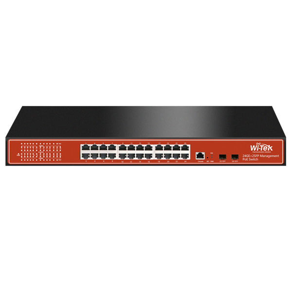 Imagen de WITEK WI-PMS326GF SWITCH POE MONITOREABLE 26PG + 2F