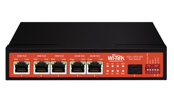 Imagen de WITEK WI-PS306GF-UPS SWITCH POE SOLAR