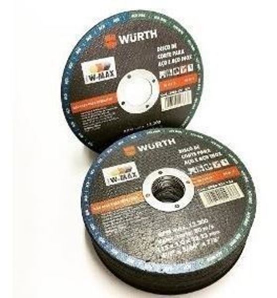 Imagen de WURTH DISCO DE CORTE P/A. INOX. W-MAX 115X1.0X22.23