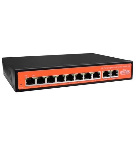 Imagen de WITEK WI-PS308G SWITCH POE 8P GIGABIT + 2PG