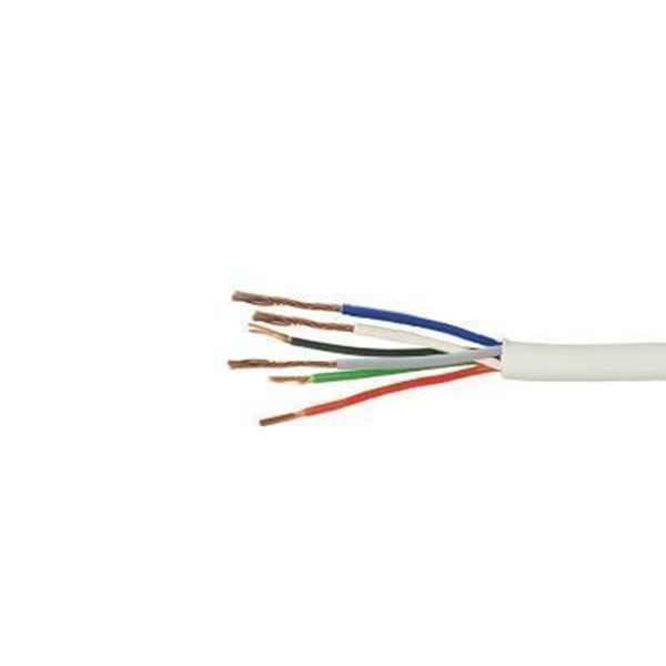 Imagen de CABLE ALARMA MULTIFILAR 6 HILOS CCA X 0.27MM 100MTS BLANCO 1511M/6