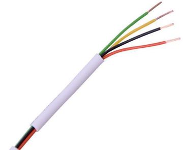 Imagen de CABLE ALARMA MULTIFILAR 4 HILOS CCA X 0.27MM 100MTS BLANCO 1511M/4
