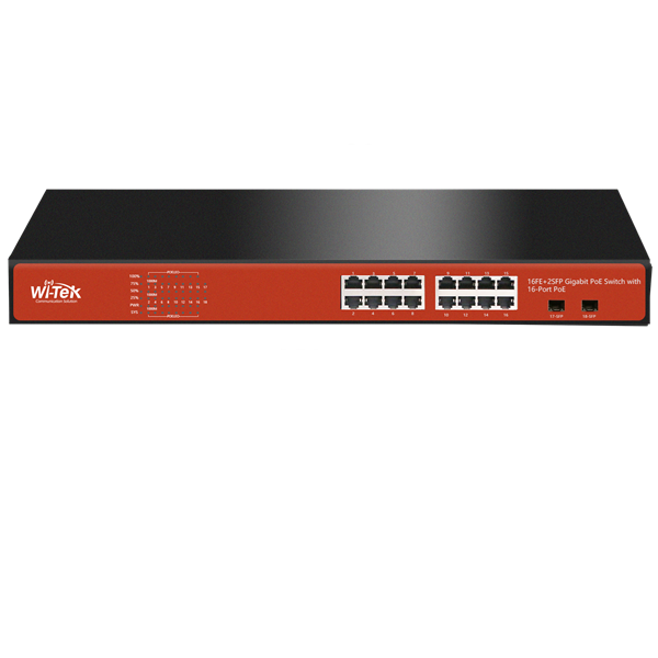 Imagen de WITEK WI-PS318GFH SWITCH POE 16P + 2F