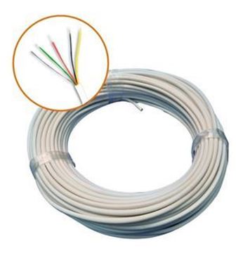 Imagen de CABLE ALARMA 5 HILOS COBRE X 0.50MM 100MTS BLANCO