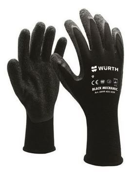 Imagen de WURTH GUANTES SEG. PU NEGRO T9