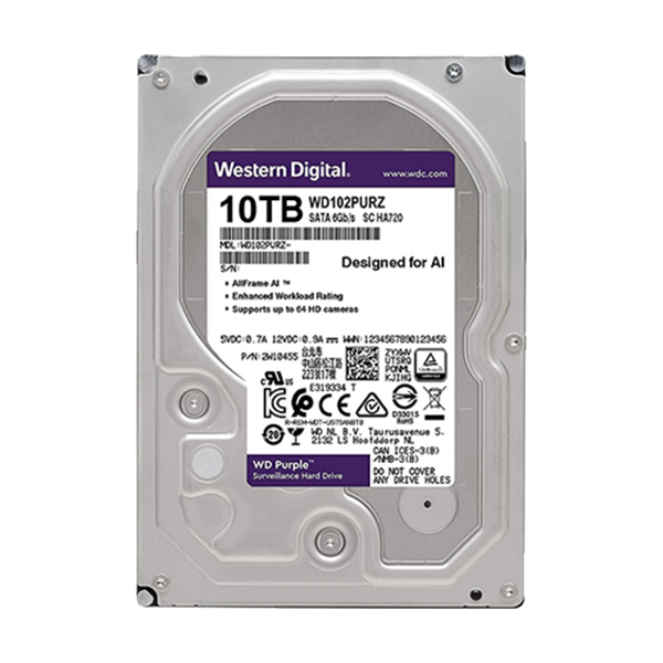 Imagen de WESTERN DIGITAL DISCO DURO 10 TB WD PURPLE