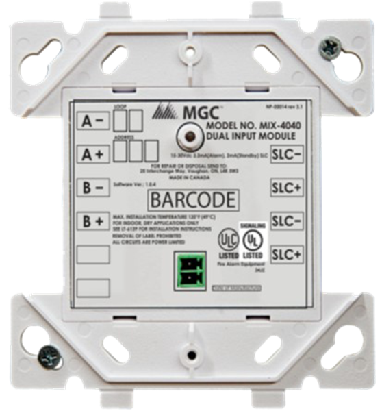 Imagen de MIRCOM MODULO MONITOR DE DOS ENTRADAS MIX-4040