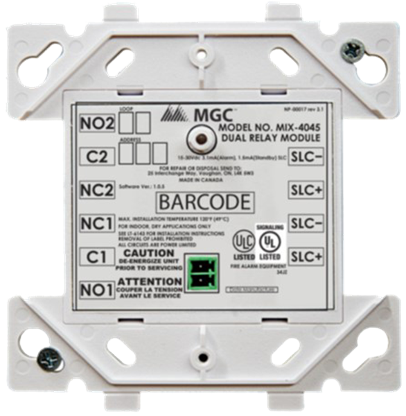 Imagen de MIRCOM MODULO DUAL DE SALIDA DE RELE MIX-4045