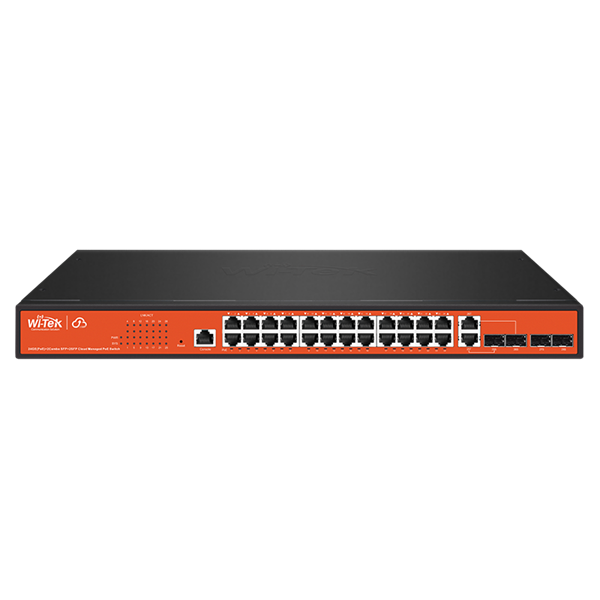 Imagen de WITEK WI-PCMS328GF SWITCH POE CLOUD MONITOREABLE 24PG + 2F