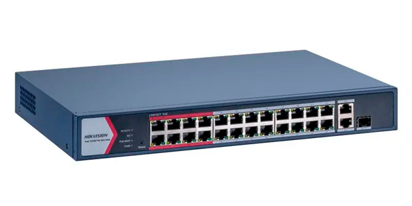 Imagen de HIKVISION DS-3E1326P-EI/M SWITCH POE 24P FAST ETHERNET SMART CLOUD