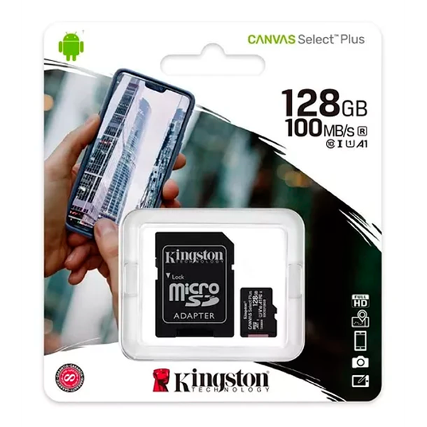 Imagen de KINGSTON TARJETA DE MEMORIA MICRO SD 128GB