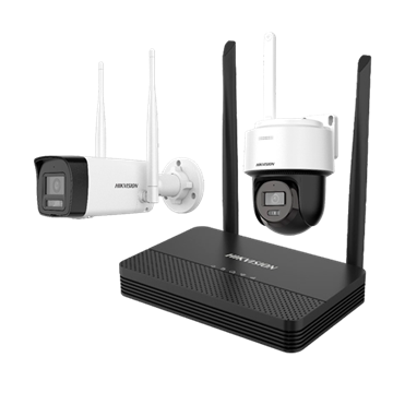 Imagen de HIKVISION KIT WIFI NVS 4CH + 1 BULLET 2MP + 1 PT 2MP