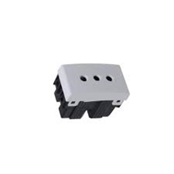 Imagen de TOMA 3 EN LINEA (MODULO) - BLANCO