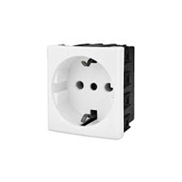 Imagen de TOMA SCHUKO (MODULO) - BLANCO
