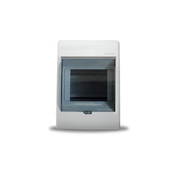 Imagen de CAJA PARA LLAVE TERMICA 4 MODULOS CON TAPA - GRIS