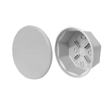 Imagen de CAJA OCTOGONAL 108MM X 48MM SIN AGUJEROS - GRIS