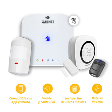 Imagen de GARNET KIT CENTRAL INALAMBRICA PC-1000G-1 (SERIE INNOVA)