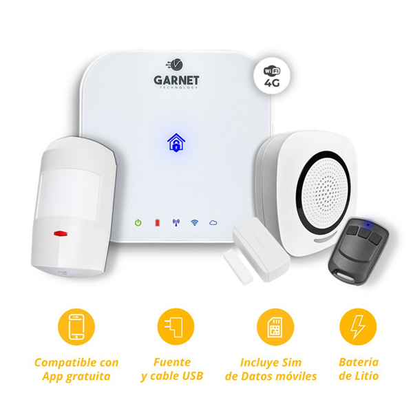 Imagen de GARNET KIT CENTRAL INALAMBRICA PC-1000G-1 (SERIE INNOVA)