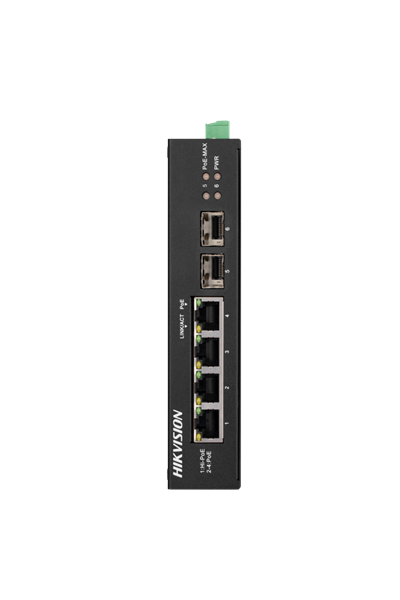 Imagen de HIKVISION DS-3T0506HP-E/HS SWITCH POE 4P GIGABIT + 2SFP