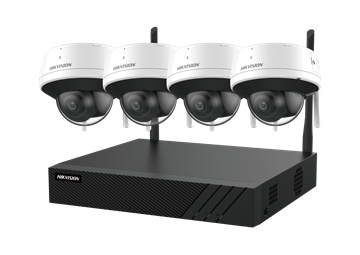 Imagen de HIKVISION KIT WIFI NVS 8CH + 4 DOMOS WIFI 4MP L2.8MM