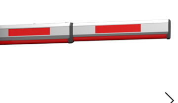 Imagen de HIKVISION BRAZO BARRERA VEHICULAR 1.5MTS C/TIRA LED (CUSTOMIZADA)