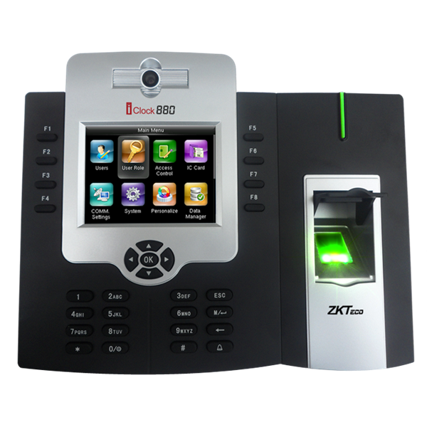 Imagen de ZK TERMINAL ASISTENCIA C/LECTOR HUELLA+RFID ICLOCK880[ID]