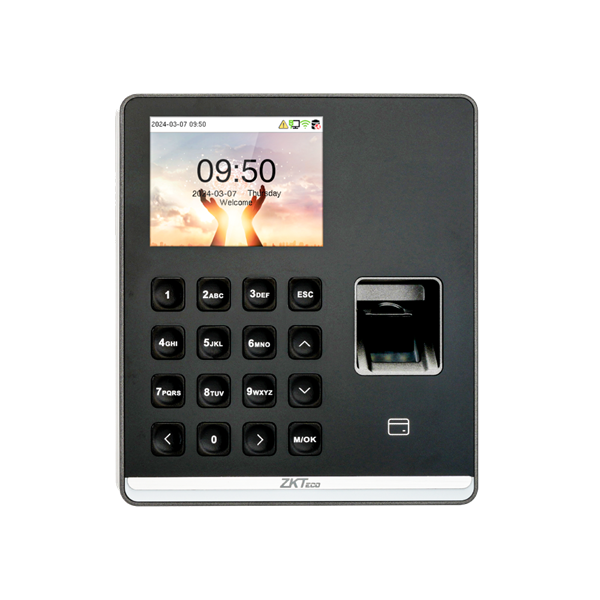 Imagen de ZK TERMINAL ASISTENCIA M1 C/LECTOR DE HUELLA + WIFI