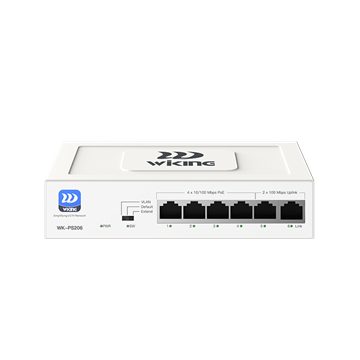 Imagen de WITEK WK-PS206 SWITCH 4P POE + 2PG (WIKING SERIES)
