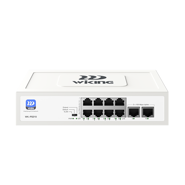 Imagen de WITEK WK-PS210 SWITCH 8P POE + 2PG (WIKING SERIES)