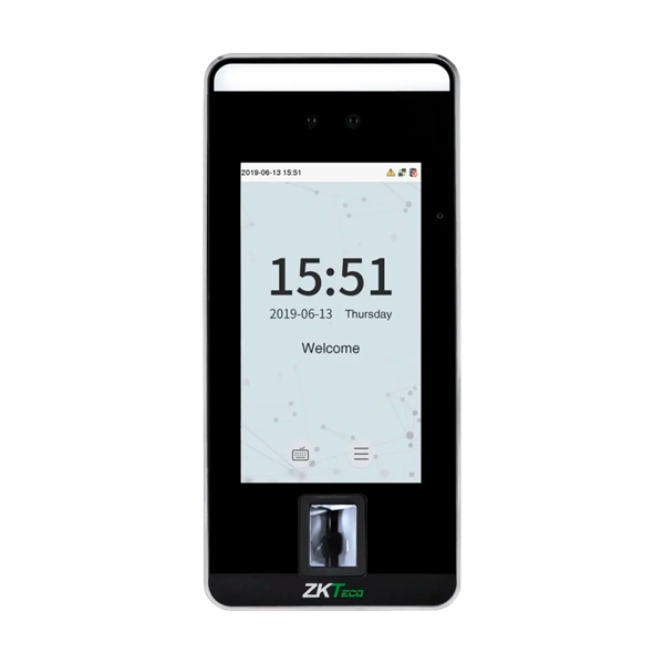 Imagen de ZK TERMINAL MULTIBIOMETRICO SFV5L (ROSTRO+HUELLA) C/LECTOR TARJETAS EM/MF + WIFI