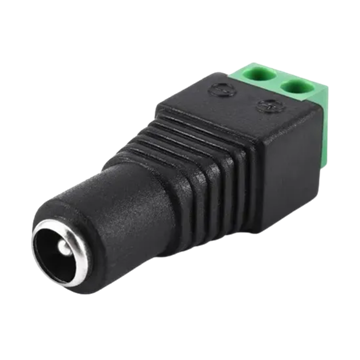 Imagen de CONECTOR NATIONAL JACK 5.5MMX2.1MM HEMBRA C/BORNERA (PQTE 10UND)